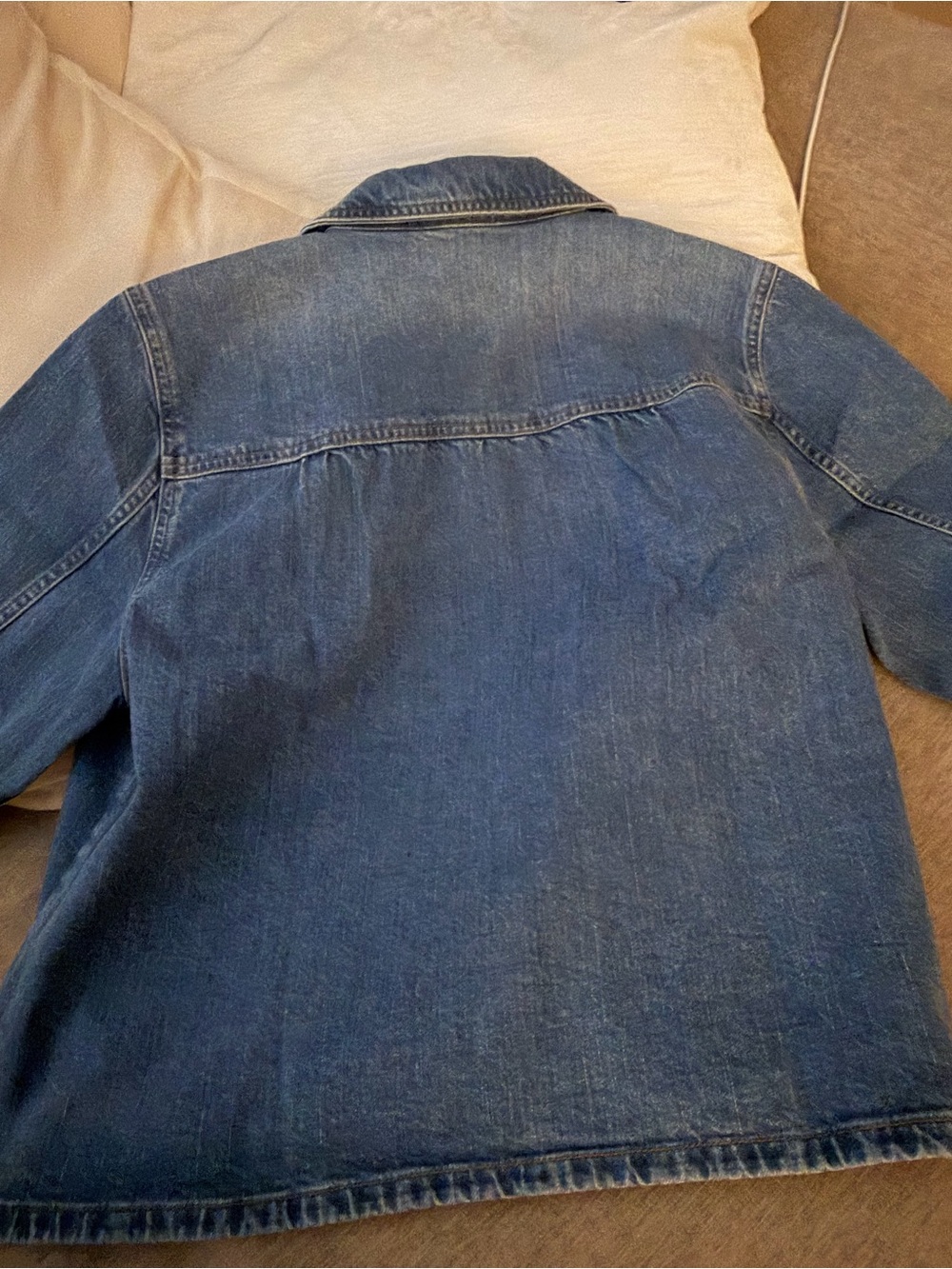 J Crew Peter Pan Collar Denim Jacket - Picture 3 of 3